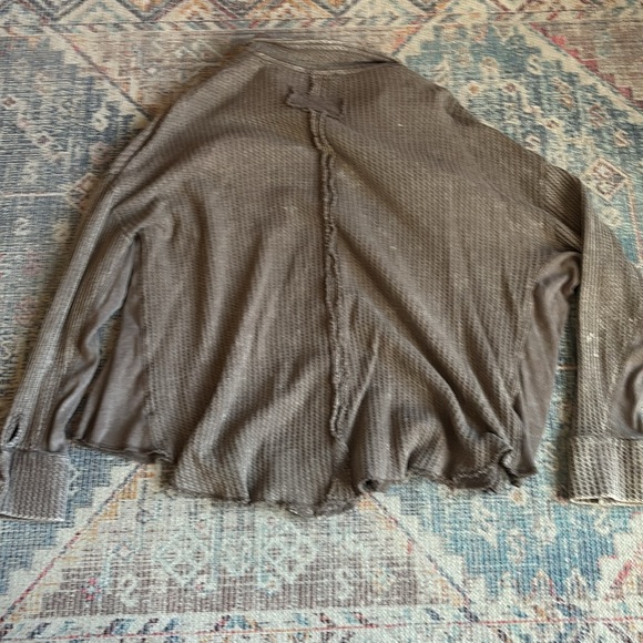 Zenana Brown Button-Up Shirt - Picture 5 of 6